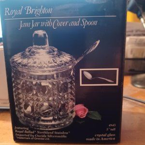 Royal Brighton Jam Jar with Cover and Spoon